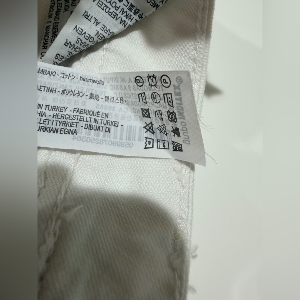 Zara White Denim Mid Rise Skinny Jeans size 4 - Picture 8 of 9
